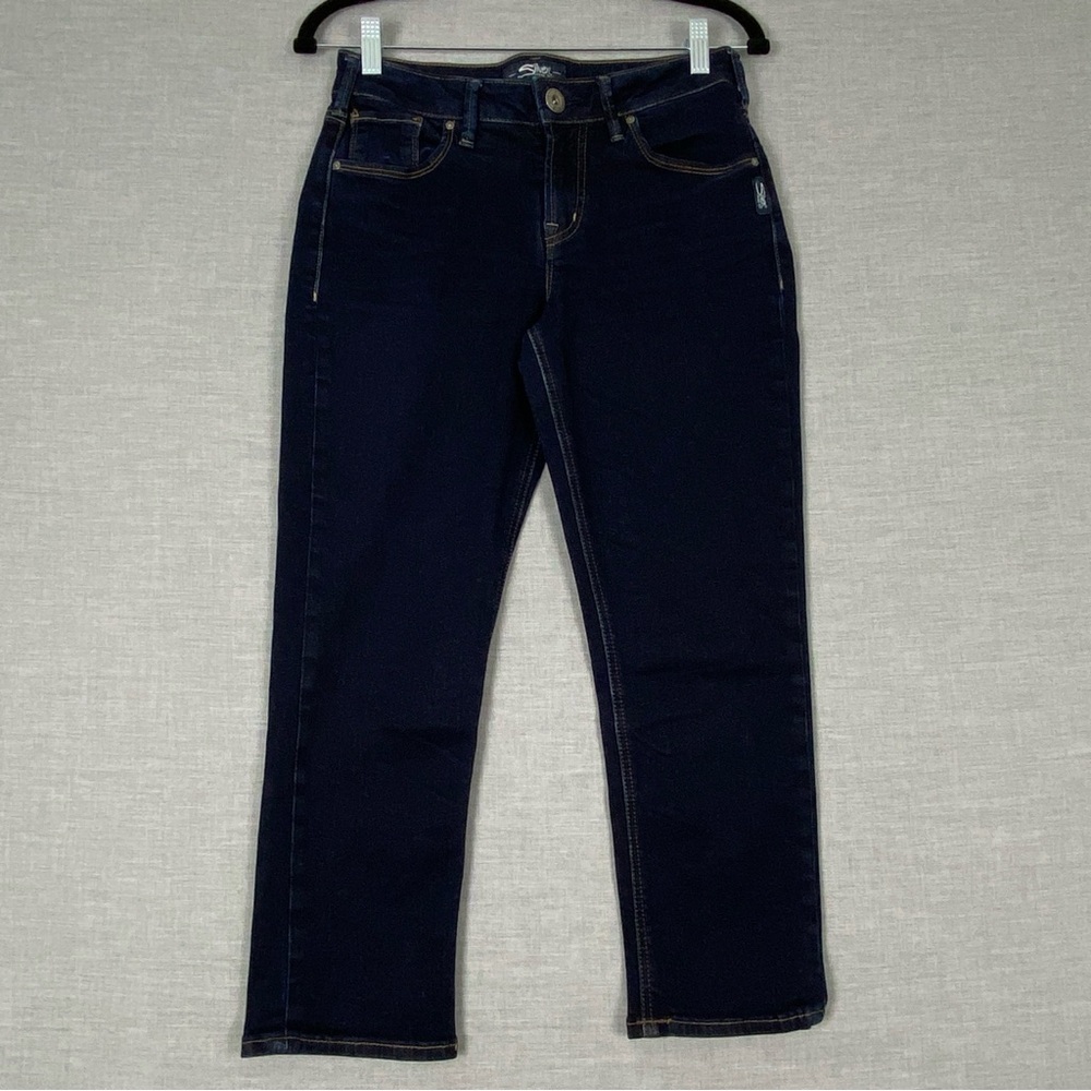 Silver Avery Capri Pants Denim Capris